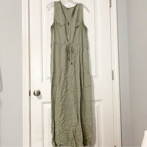 Linea Donna Zip Front Maxi Dress